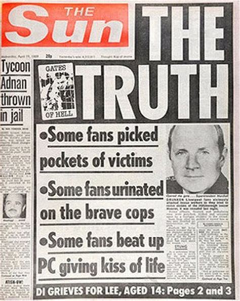 The Sun And The Times Criticised Over Hillsborough Front Page Coverage