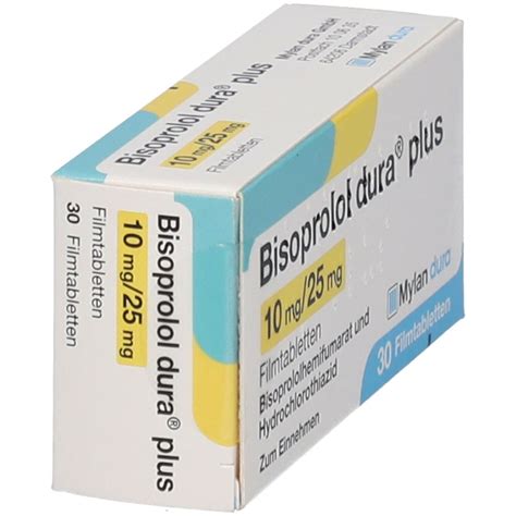 Bisoprolol Dura Plus 10 Mg 25 Mg 30 St Mit Dem E Rezept Kaufen Shop