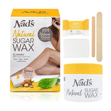 Nads Natural Hair Removal Sugar Wax Kit Ea Walmart