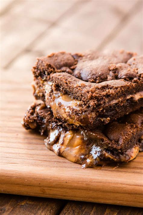 Peanut Butter Caramel Brownies Oh Sweet Basil