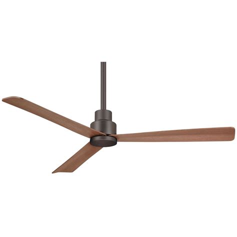 Minka-Aire Simple 52 in. Indoor/Outdoor Oil Rubbed Bronze Ceiling Fan with Remote Control-F787 ...