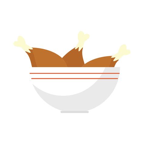 vector asado pollo en un fritura pan diseño elemento para ilustración