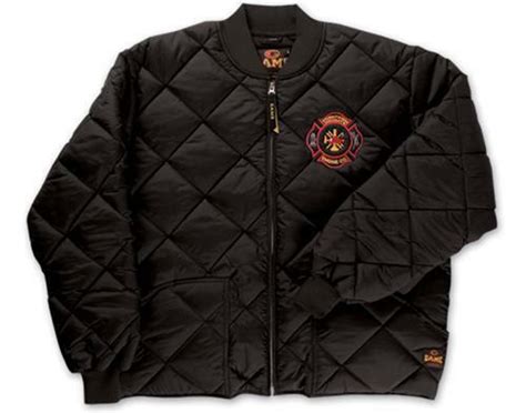 Game Sportswear Firefighter The Bravest Diamond Quilted Jacket