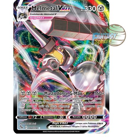 Melmetal VMAX Full Art Ultra Rare 48 78 Pokemon Go Sword And Shield