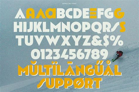 Apres Ski Bold Retro Display Font On Behance