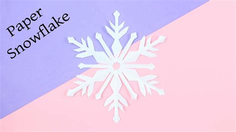 How To Make Paper Snowflake Tutorial Easy Christmas Paper Crafts