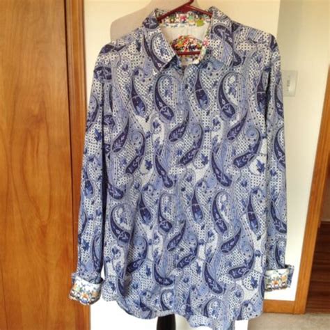 Robert Graham Shirt Paisley 2XL Flip Cuff Knowledge Wisdom Truth EBay