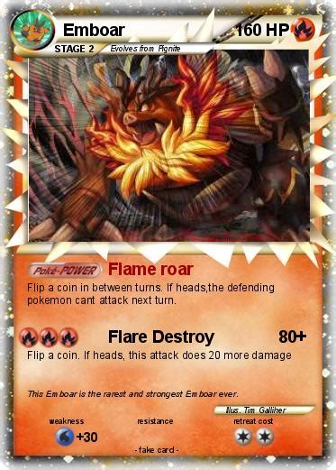 Pokémon Emboar 530 530 - Flame roar - My Pokemon Card