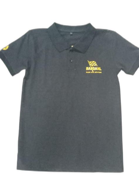 Cotton Black Promotional Collar T Shirt For Corporate Promotion At Rs