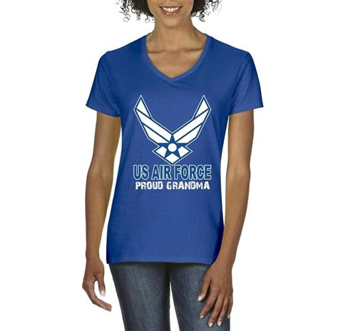 Us Air Force Proud Grandma S T Shirt Tee Clothes Royal Blue Kitilan