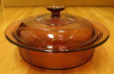 Corning Visions Vision Ware Cranberry Round 1 5 Quart Baked Dishes