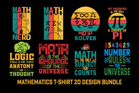 Mathematics T Shirt Design Bundle Bundle · Creative Fabrica