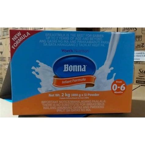 Wyeth Bonna Infant Formula Milk 2kg Shopee Philippines