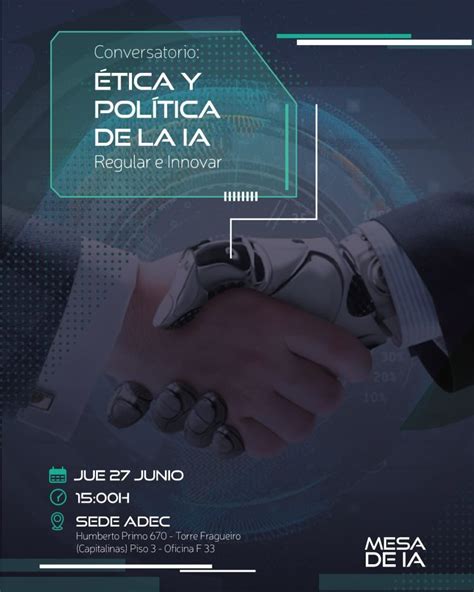 Mesa de Inteligencia Artificial Adec organiza el conversatorio Ética