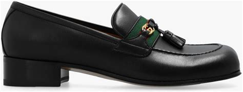 Gucci Black Leather Loafers - ShopStyle