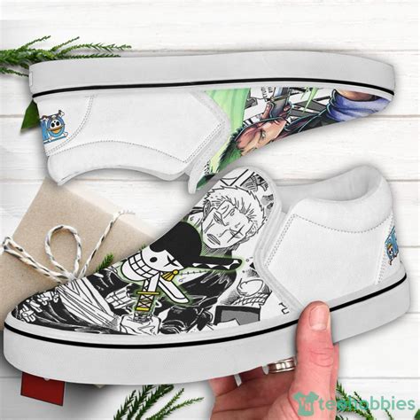 ONE PIECE Roronoa Zoro White Slip On Shoes