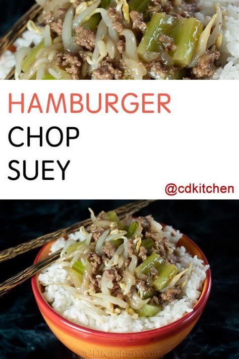 This Easy Chop Suey Style Recipe Is Made With Ground Beef And