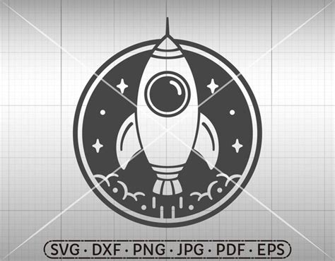 Rocket Svg Spaceship Svg Silhouette Cricut Cut File Etsy