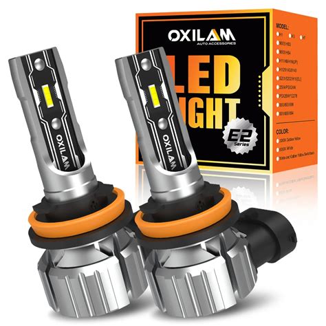 Oxilam 2pcs 16000lm Fanless H11 Led Headlight Bulb Super Bright 2023