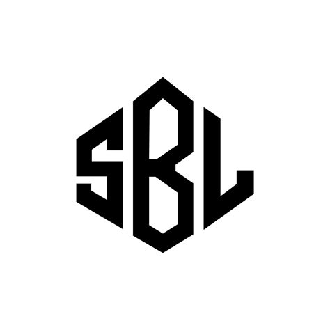 Dise O De Logotipo De Letra Sbl Con Forma De Pol Gono Dise O De