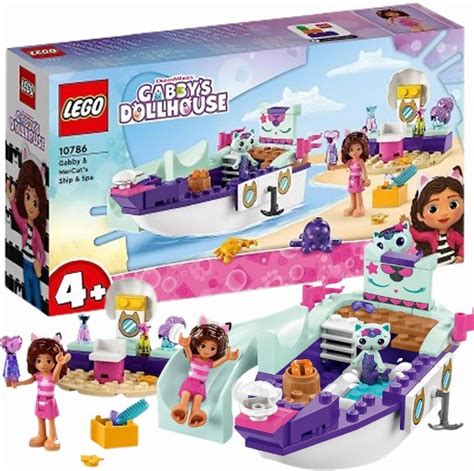 Lego Gabby S Dollhouse Statek I Spa Gabi Klocki Zestaw Kotki Koty