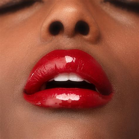 African American Woman With Red Lips Premium Image By Rawpixel