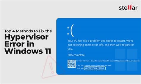 Top 4 Methods To Fix The Hypervisor Error In Windows 11 Stellar