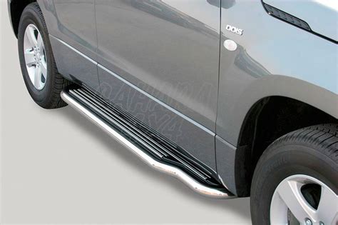 Estribos en plataforma con tubo inox Ø50mm para Suzuki Grand Vitara