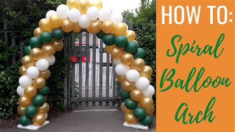 HOW TO Make A Spiral Balloon Arch Balloon Decor Tutorials YouTube