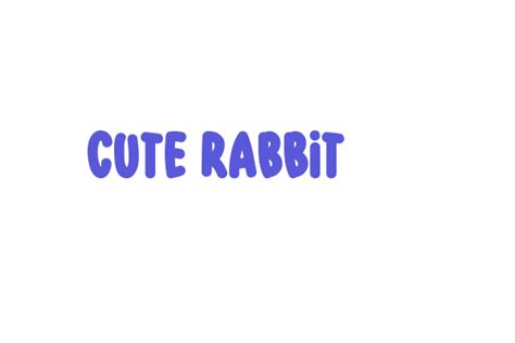 Cute Rabbit - Font Free [ Download Now ]