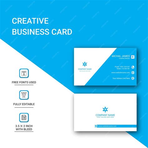 Premium Vector Professional Modern Business Card Template