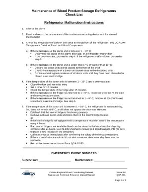 What You Should Know About Lab Refrigerator Alarms Doc Template PdfFiller