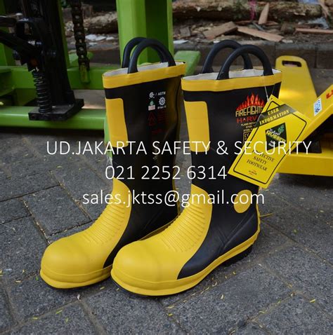 Jual Fire Fighter Work Duty Shoes Pmk Tahan Api Ukuran Harvik