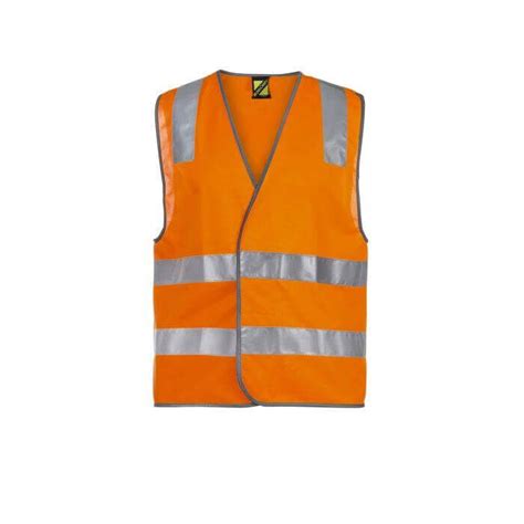 Workcraft Uni Sex Hi Vis Safety Vest With Shoulder Pattern And Csr Reflective Ta Kerrin J