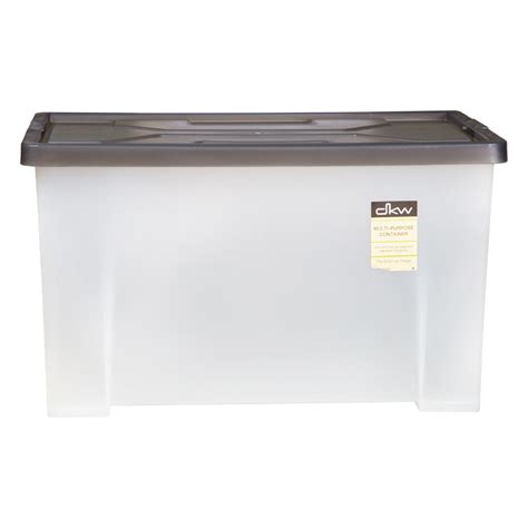 A3 Multi Purpose Storage Box With Lid 55Lts White Grey TACC Shop