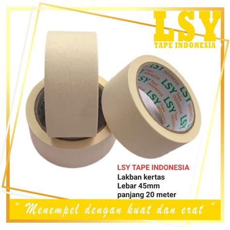 Jual Lsy Masking Tape Mm X Meter Full Lakban Kertas Serbaguna