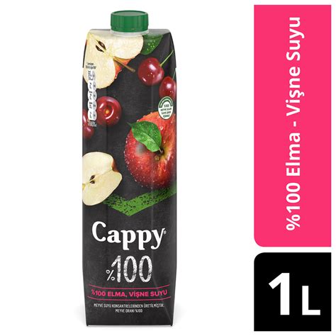 Cappy Bahçe 100 Elma Vişne Suyu Karton Kutu 1 L Migros