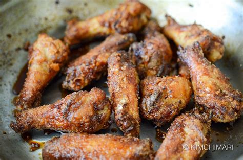 Crispy Korean Fried Chicken With Sweet Garlic Soy Glaze Kimchimari