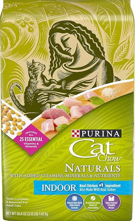 Purina Cat Chow Naturals Dry Cat Food Indoor With Real Chicken And Turkey 315 Lb