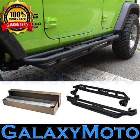 Tubular W Step Armor Rock Sliders Rocker Guard Nerf Bar For Jeep