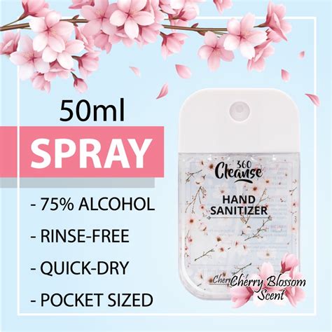 Cleanse360 Hand Sanitizer 50ml Liquid Spray Alcohol Sanitizer