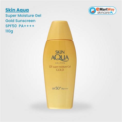 Skin Aqua Super Moisture Gel Gold Sunscreen Spf50 Pa 110g Old