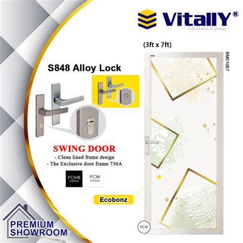 Pre Order Vitally Swing Aluminium Door 830a Toilet Door Pintu