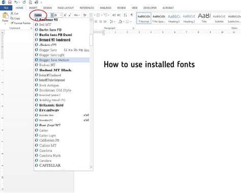 Fonts How To Use Them In Microsoft Word Thehungryjpeg Blog