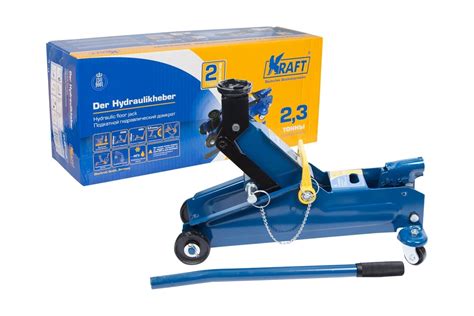 Подкатной гидравлически домкрат KRAFT 2.3 т, min 135mm-max350mm KT ...