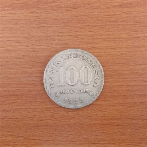 Uang Logam Koin Coin 100 Rupiah Tahun 1973 Tebal Antik Uang Lama