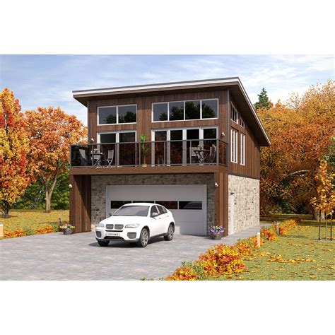 26’x30’ 2 Car ADU Garage Apartment Architectural Build Plans 1 Bed, 1,5