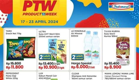 Promo PTW Indomaret Pesta Diskon Terbaru April 2024 Ultra Milk Beli