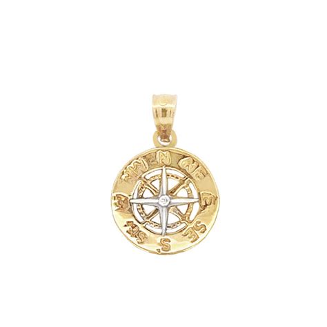 Compass Rose Pendant 14kt Cedar Chest Sanibel