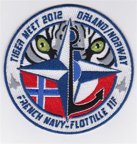 French Naval Aviation Aeronavale Patch 11 F Flotille Rafale Tiger Meet 2012